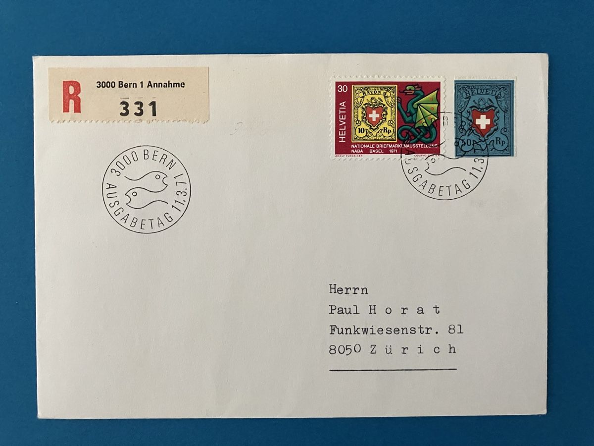 Alle Briefmarken: FDC mit Blockauschnitt W44 – Gebraucht aus Schübelbach von Philphila71