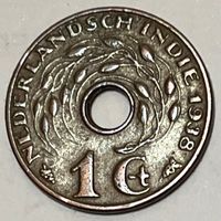 1 Cent - Niederländisch-Indien - 1938