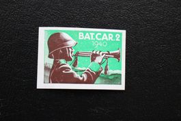 BAT. CAR 2 Soldatenmarke geschnitten 1940