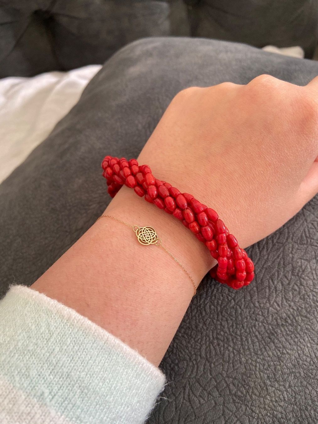 Bracciali & Braccialetti: Bracelet avec pierre rouge – Usato da Montreux venduto da Perledor 2