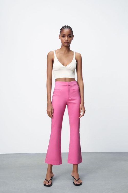 Mini flare hose zara rosa pink anzug cropped Kaufen auf Ricardo