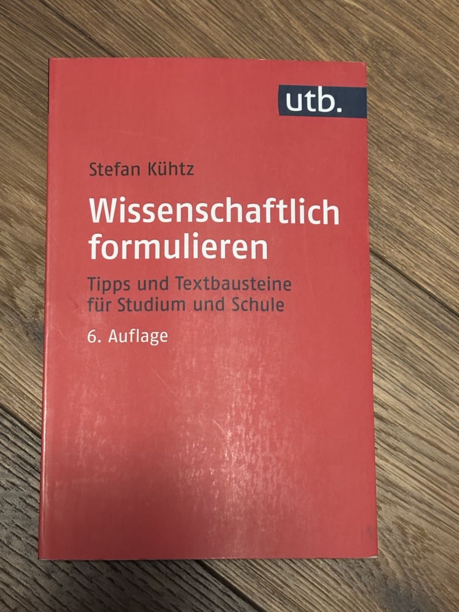 Libri: Wissenschaftlich formulieren – Usato da Hermetschwil-Staff venduto da and_s67f