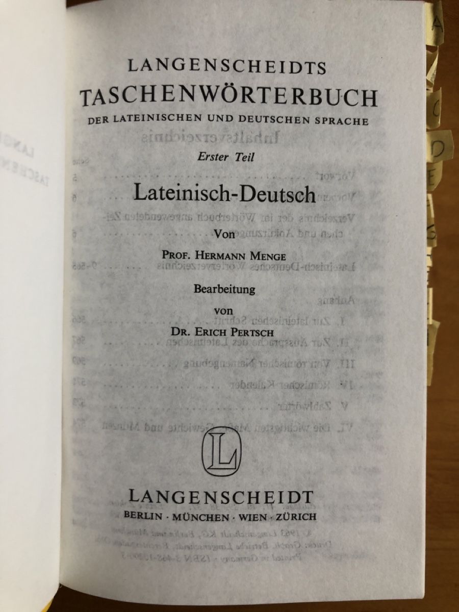 Libri: Latein Wörterbuch – Usato da Zürich venduto da ehupp 7
