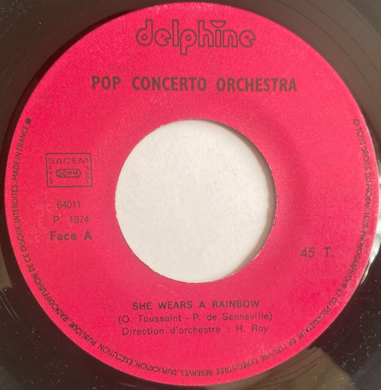 Dischi in vinile: POP CONCERTO ORCHESTRA - SHE WEARS A RAINBOW – Usato da Poliez-Pittet venduto da Newtown-Records 2