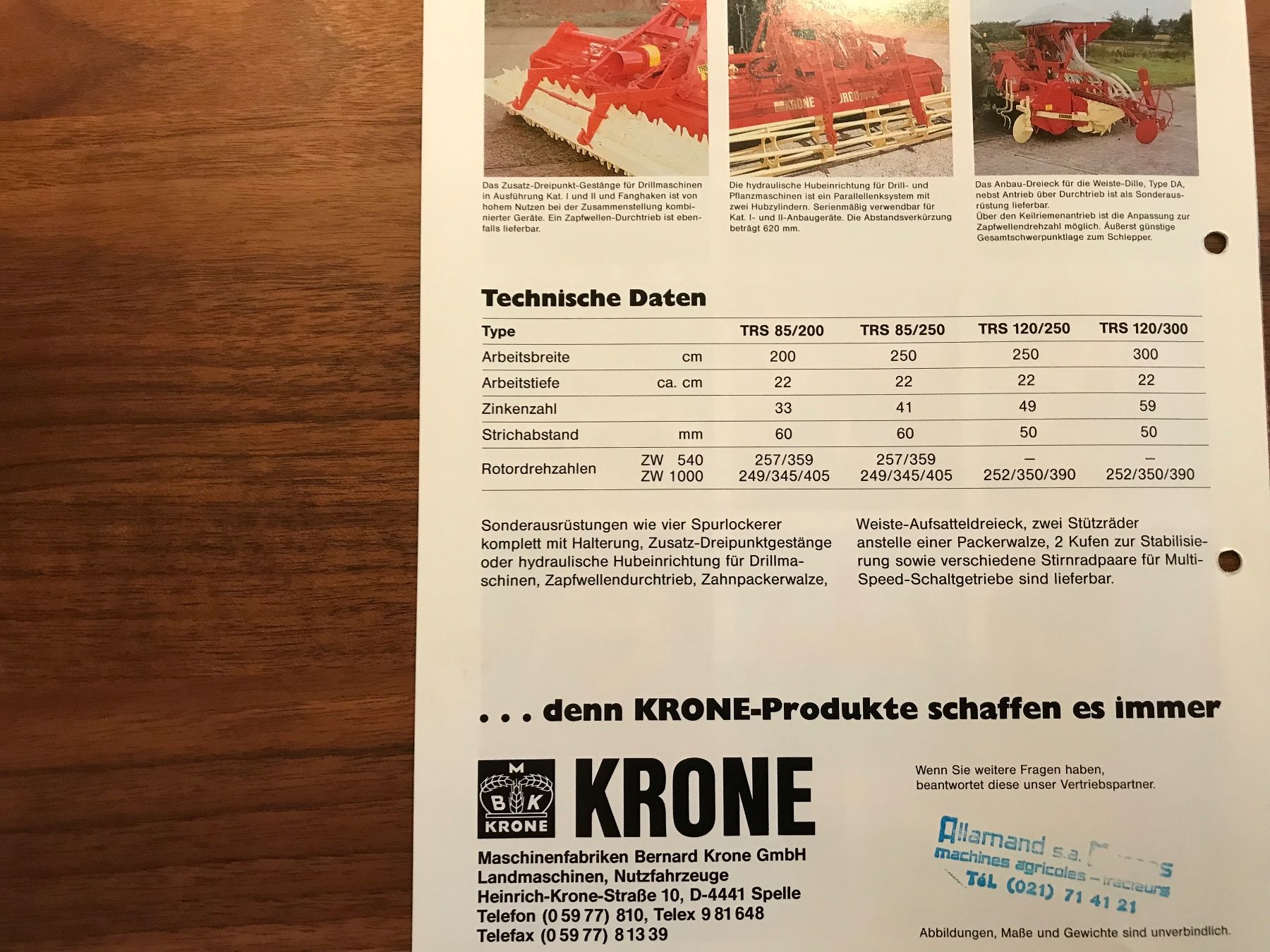 Documenti: Krone Prospekt – Usato da Balterswil venduto da Jeko1967 2