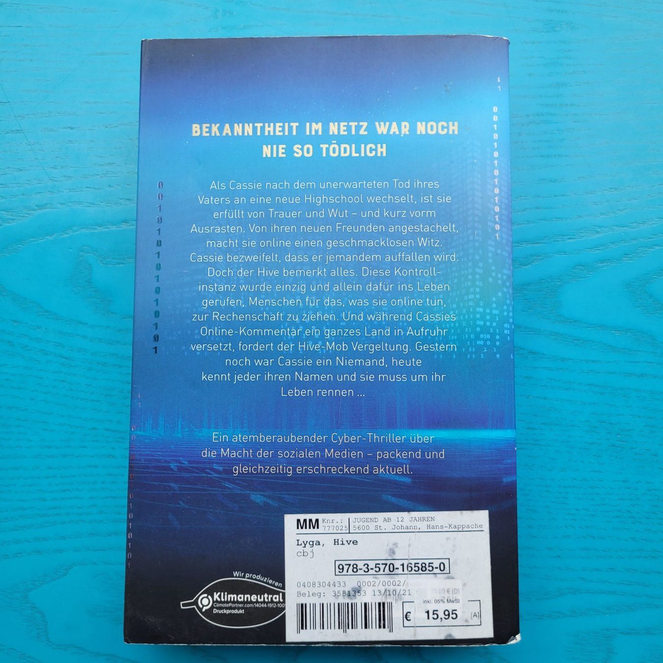 Libri: Barry Lyga/ Morgan Baden- HIVE Tödlicher Code – Usato da SCHÜBELBACH venduto da CoKaHa 1