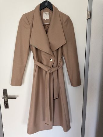 Damen Mantel Ted Baker beige mit Bindegurt guter Zustand