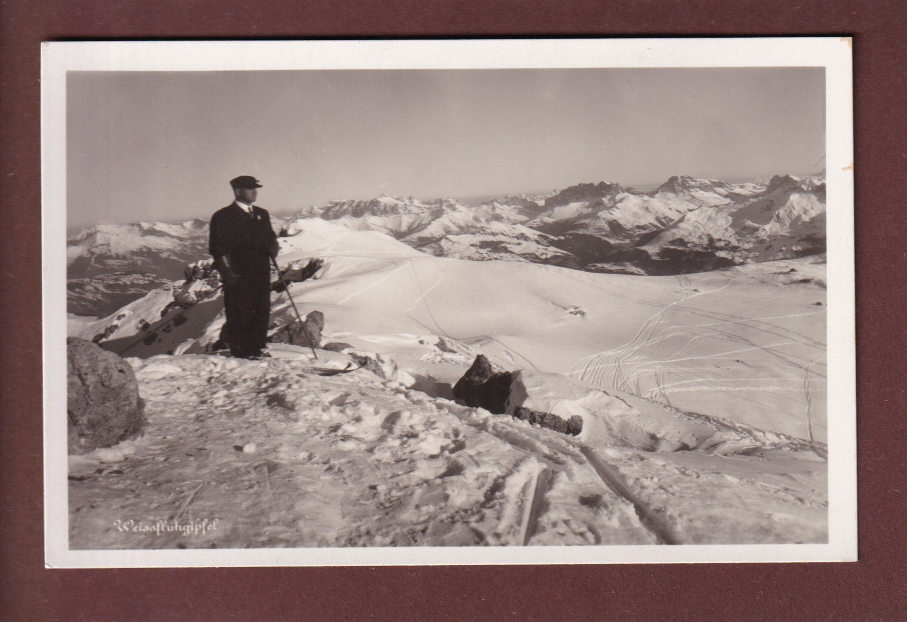 Cartoline postali: Davos - WEISSFLUHGIPFEL – Usato da Pully venduto da nicecards