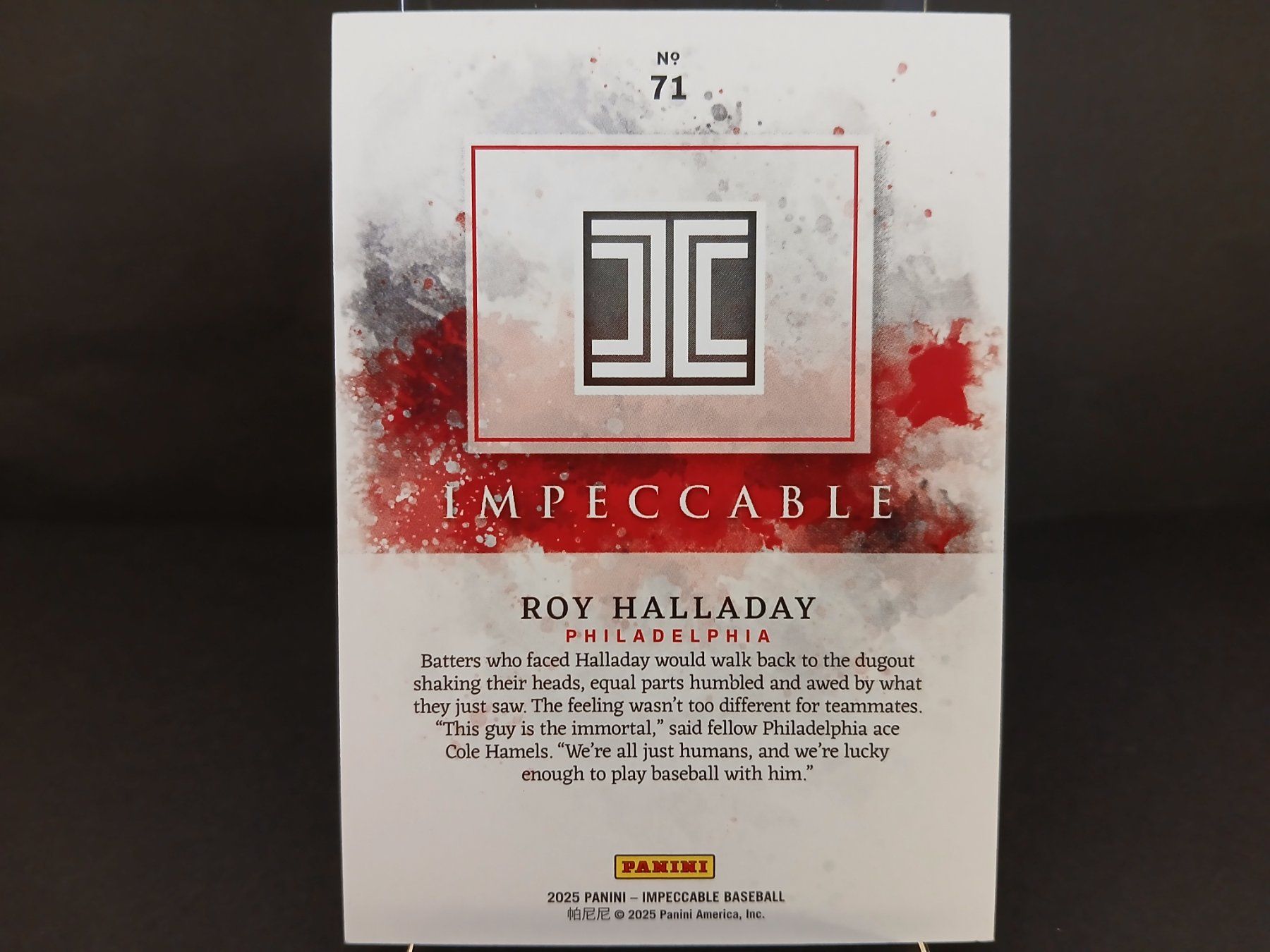 MLB Carte collezionabili: Panini Impeccable Baseball Roy Halladay 5/5 Philadelphia – Nuovo (secondo la descrizione) da Schaffhausen venduto da Hariyama 1