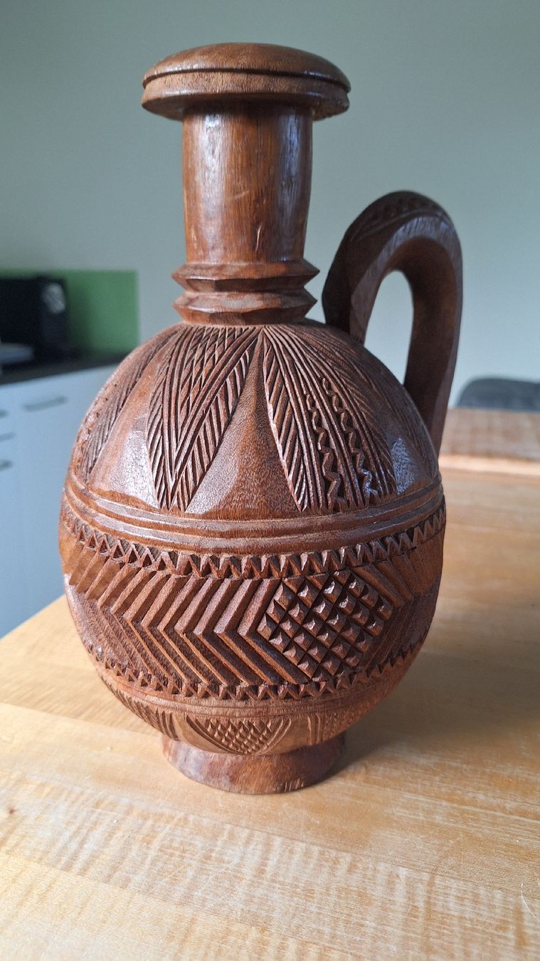 Vasi & Recipienti: Wunderschöne handgeschnitzte Vase Holz – Usato da Dornach venduto da bals28 4