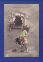 ENFANT - Jeune fille et fleurs
