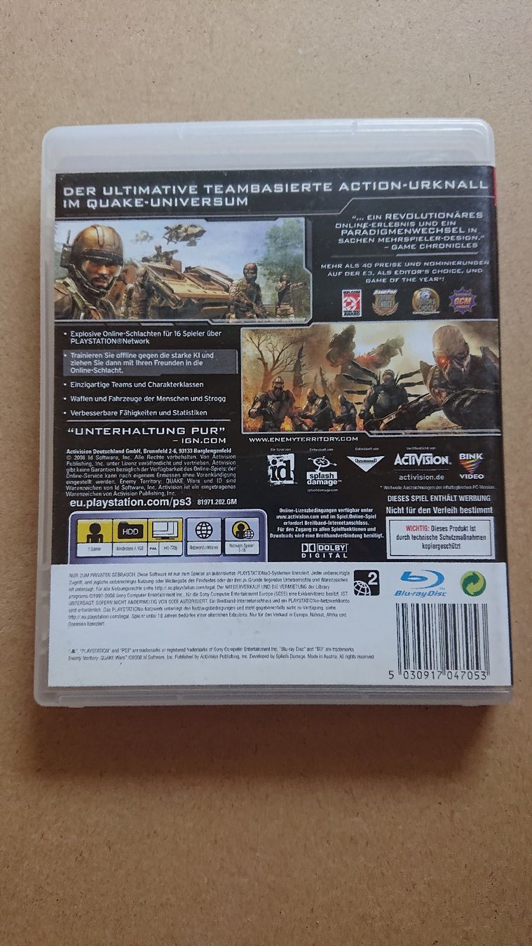 Jeux: Quake Wars Ps3 – D'occasion à Chur par FreakofRarity 1
