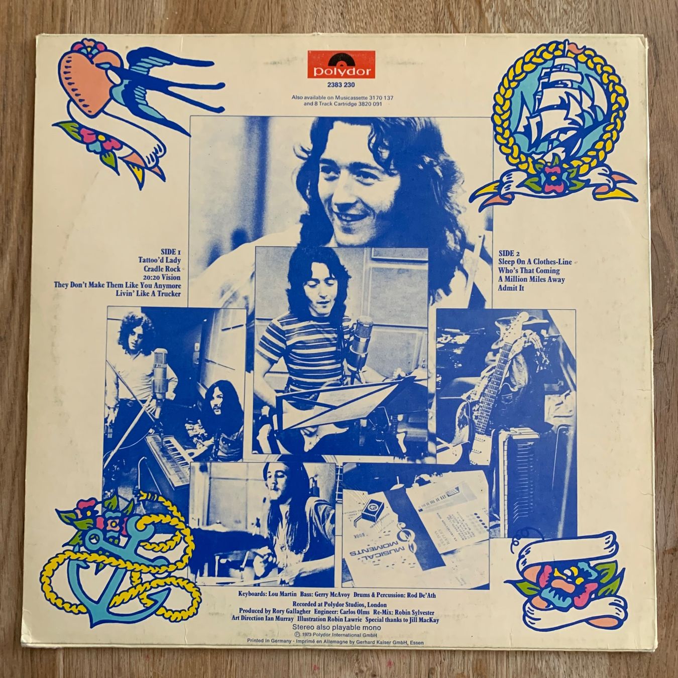 Dischi in vinile: RORY GALLAGHER - TATTOO...OG GER 1973...VG++/VG+ – Usato da Gals venduto da Diskopatshop 1