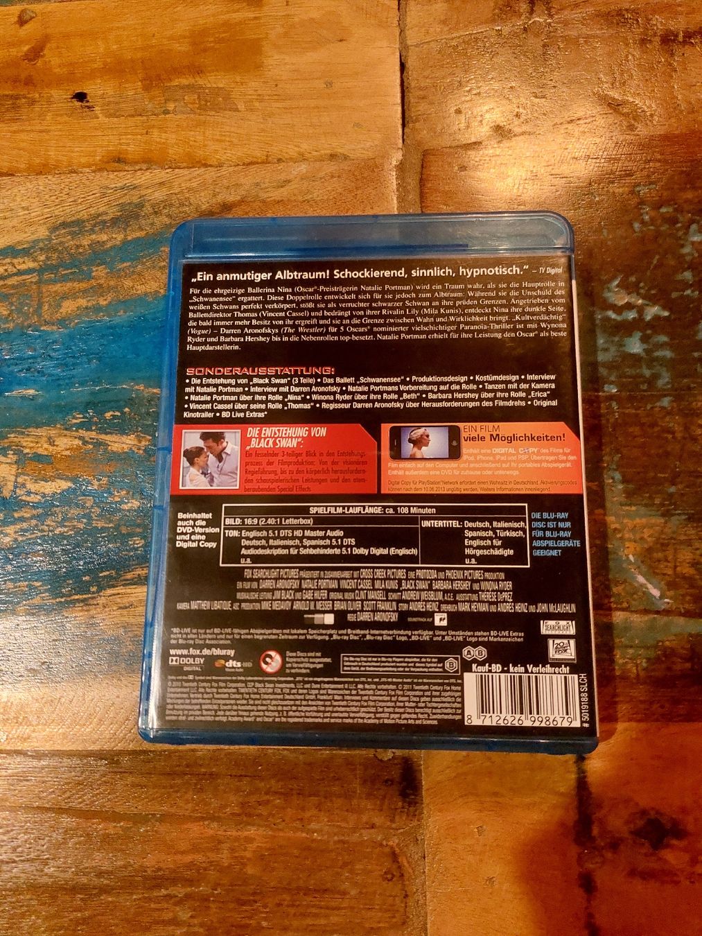 Alle DVDs: Black Swan, Blu Ray / DVD Horror Drama – Gebraucht aus Winterthur von Belzarek 1
