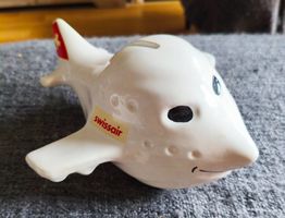 Tirelire avion Swissair Vallauris