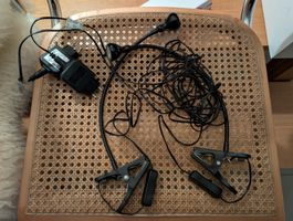 Zwei LED Klemmleuchten schwarz mit Netzteil gebraucht