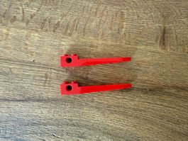 2x LEGO Technic Gabelstapler-Gabel Rot – 2823