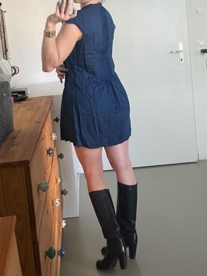 Kleider: Blaues Kleid VERSION SUD Gr. M  / superbe Robe 100% coton – Gebraucht aus Zürich von AnnaSa 3
