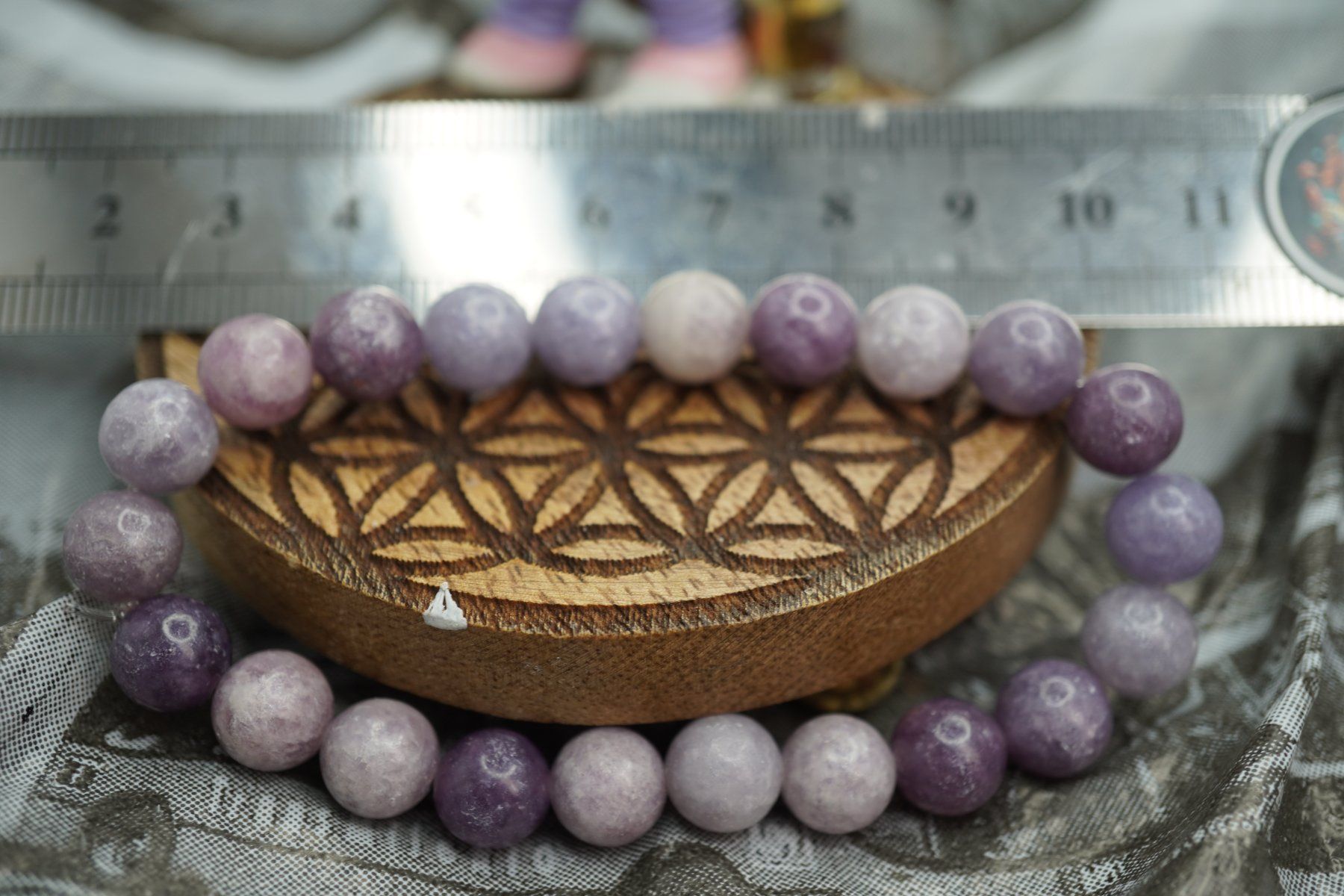 Minerali & Pietre curative: Lepidolith    Armband 8mm    (Räumung!) – Nuovo e nell'imballaggio originale da Eschenbach SG venduto da topstone 5