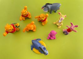 9x 80er Winnie Pooh Puuh Comic Figur Walt Disney Prod. Bully