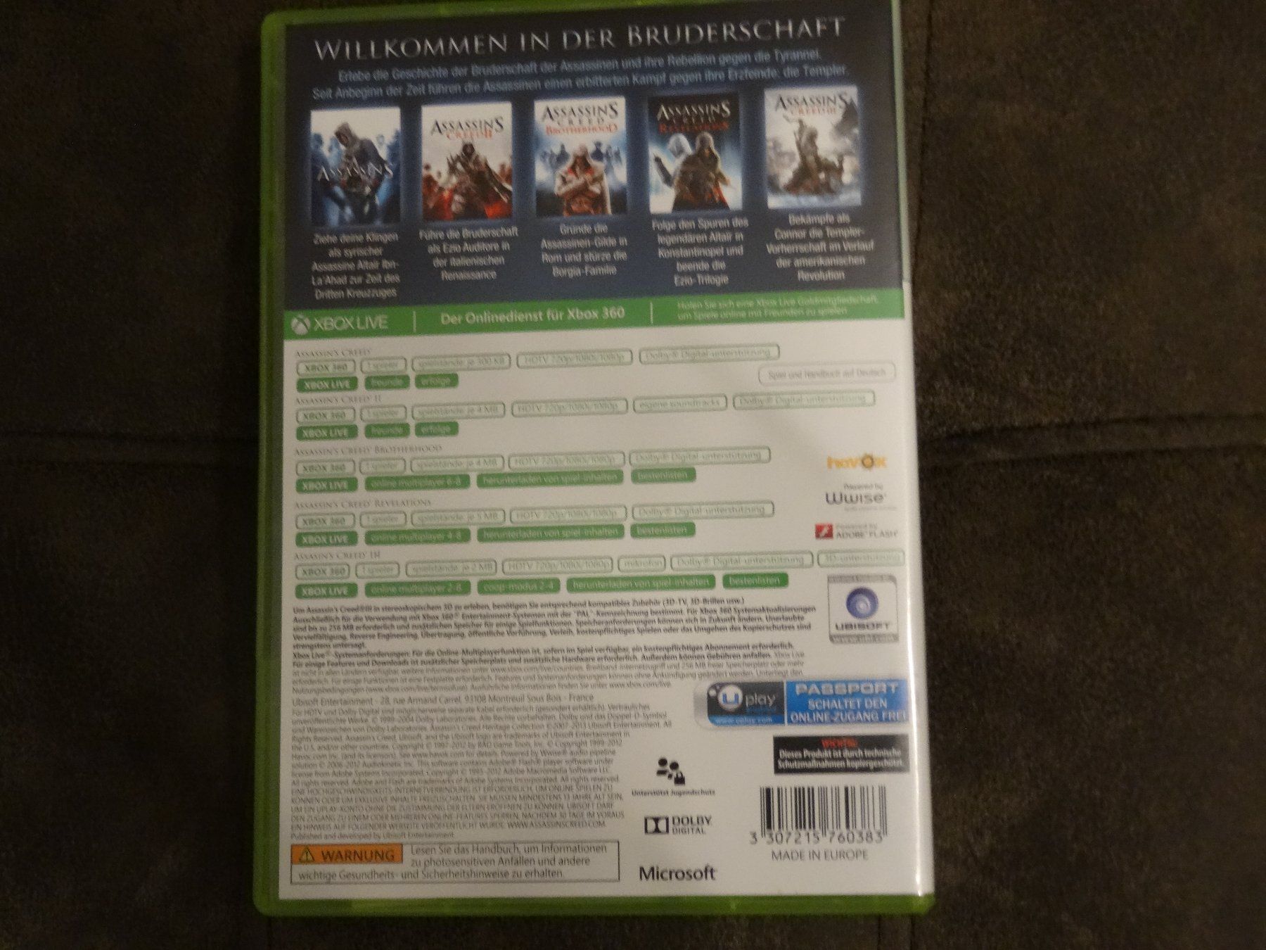 Microsoft Spiele: Assassin's Creed Heritage Collection XBOX 360 – Gebraucht aus Olten von Disc-Ausverkauf 2