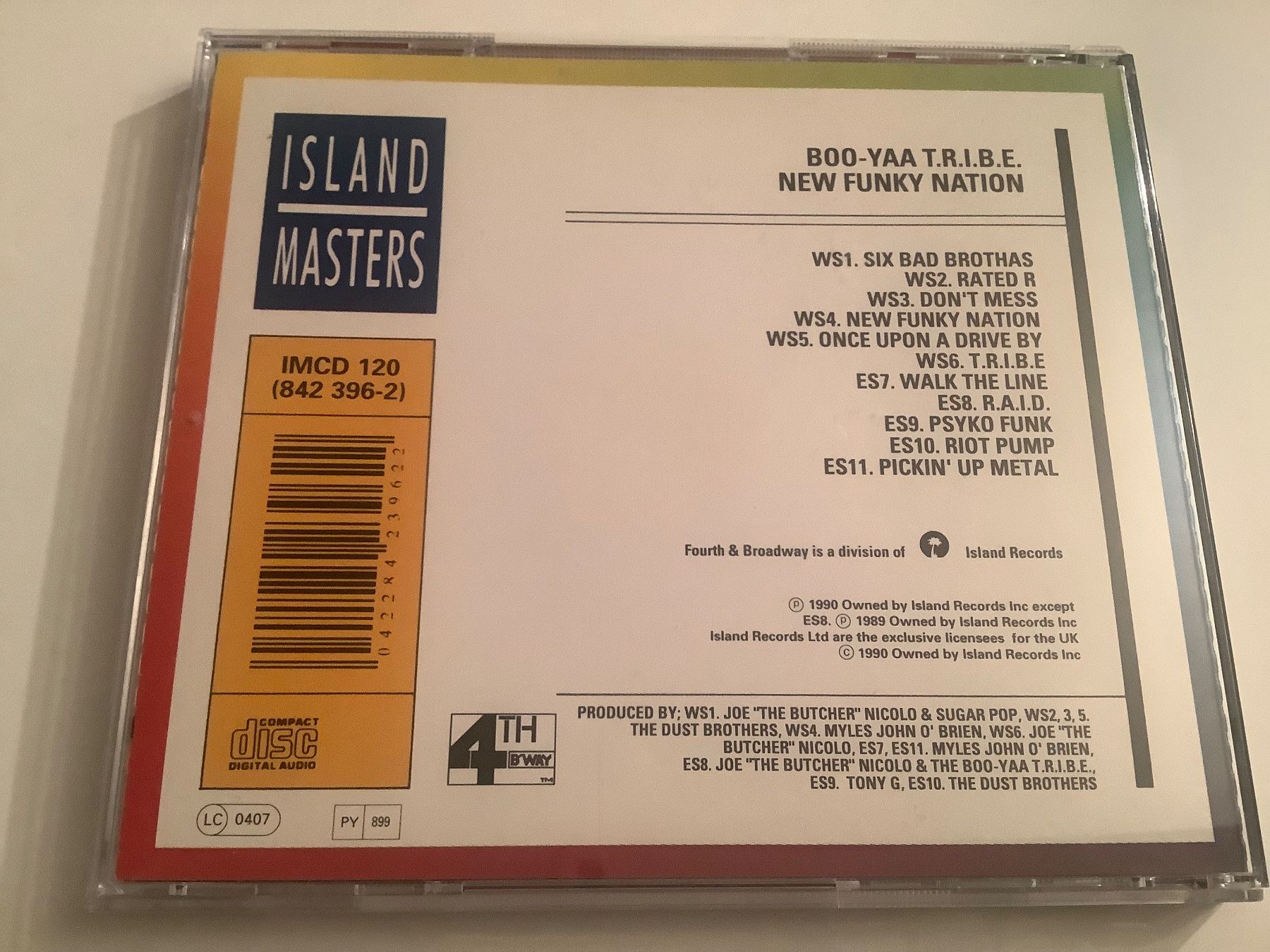 CD: Boo - Yaa T.R.I.B.E / New Funky Nation / 1990 – Usato da Dübendorf venduto da Shreck 1