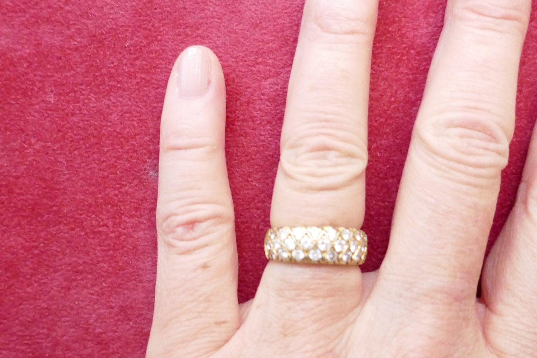 Anelli: Brillant Ring 28 Steine ca. 1 Carat 8,1 gr. – Usato da Schaffhausen venduto da swisswatches-andmore 7
