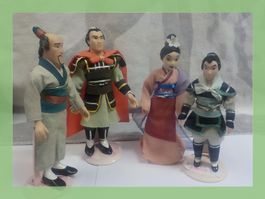 Mulan Disney Porzellan Puppen Set - Selten Sammlerstück!