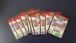 10 Pokemon Live QR Karten