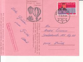 Ballonpost Sichleten Hirzenbach 1975