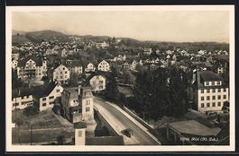 AK Rüti, Teilansicht der Stadt, 1927