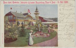 BE 29 Litho Thun 1. Industrie- u. Gewerbe-Ausstellung 1899