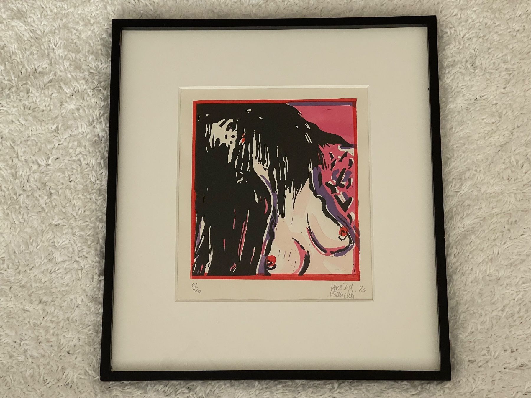 Grafica & Litografie: Lithographie, 9/20, 1986, 53,5 x 48,5cm – Usato da Gockhausen venduto da Ornellaia67 1