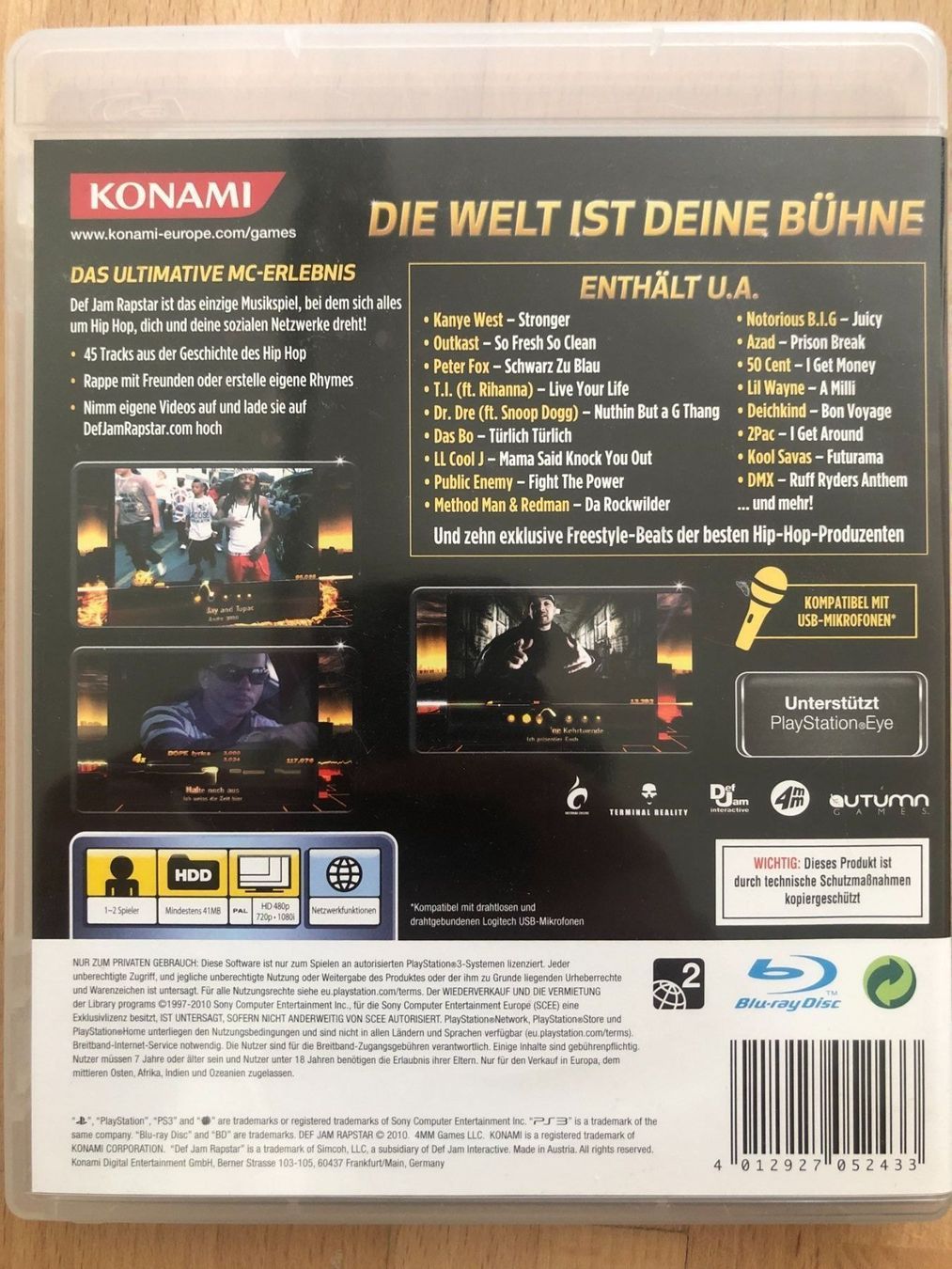 Sony Giochi: Def Jam Rapstar - PS 3 – Usato da Nussbaumen AG venduto da Pika-Shop 1