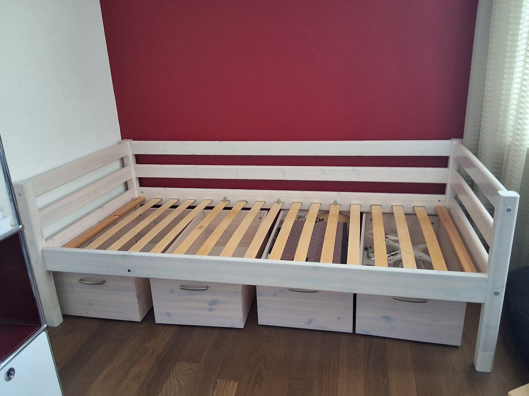 Flexa Betten: Flexa Bett weiss, mit 4 Schubladen - ideales Kinderbett – Gebraucht aus Altnau von agastu97 1