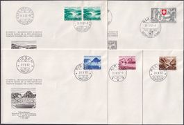 1952, B56-B60, illustrierte Komitee FDC, adresslos, K:250.-