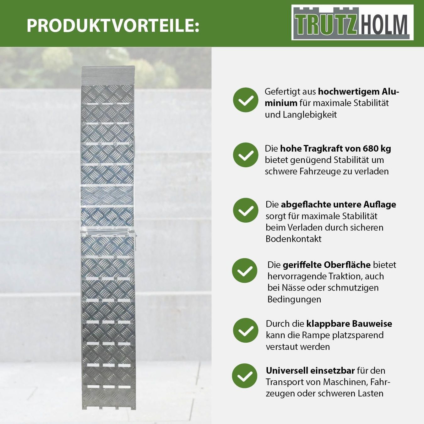 Rampe di accesso: 1x Auffahrrampe Heavy Duty 680kg 226cm – Nuovo e nell'imballaggio originale da Bottighofen venduto da zaap 7