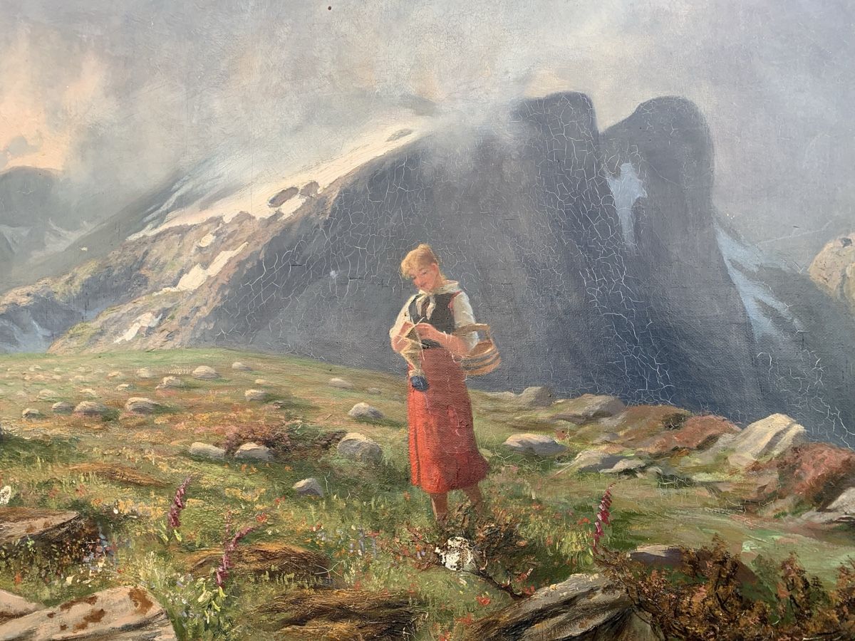 Gemälde: M. ROTHER 1898 – Defekt aus Wolfhalden von SecondAntique 4