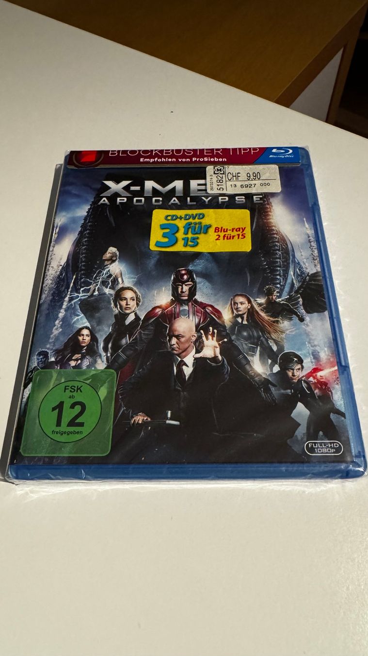 Tutti i DVDs: X-Men Apocalypse (Blu-Ray) – Nuovo e nell'imballaggio originale da Baar venduto da mwl_5zdb
