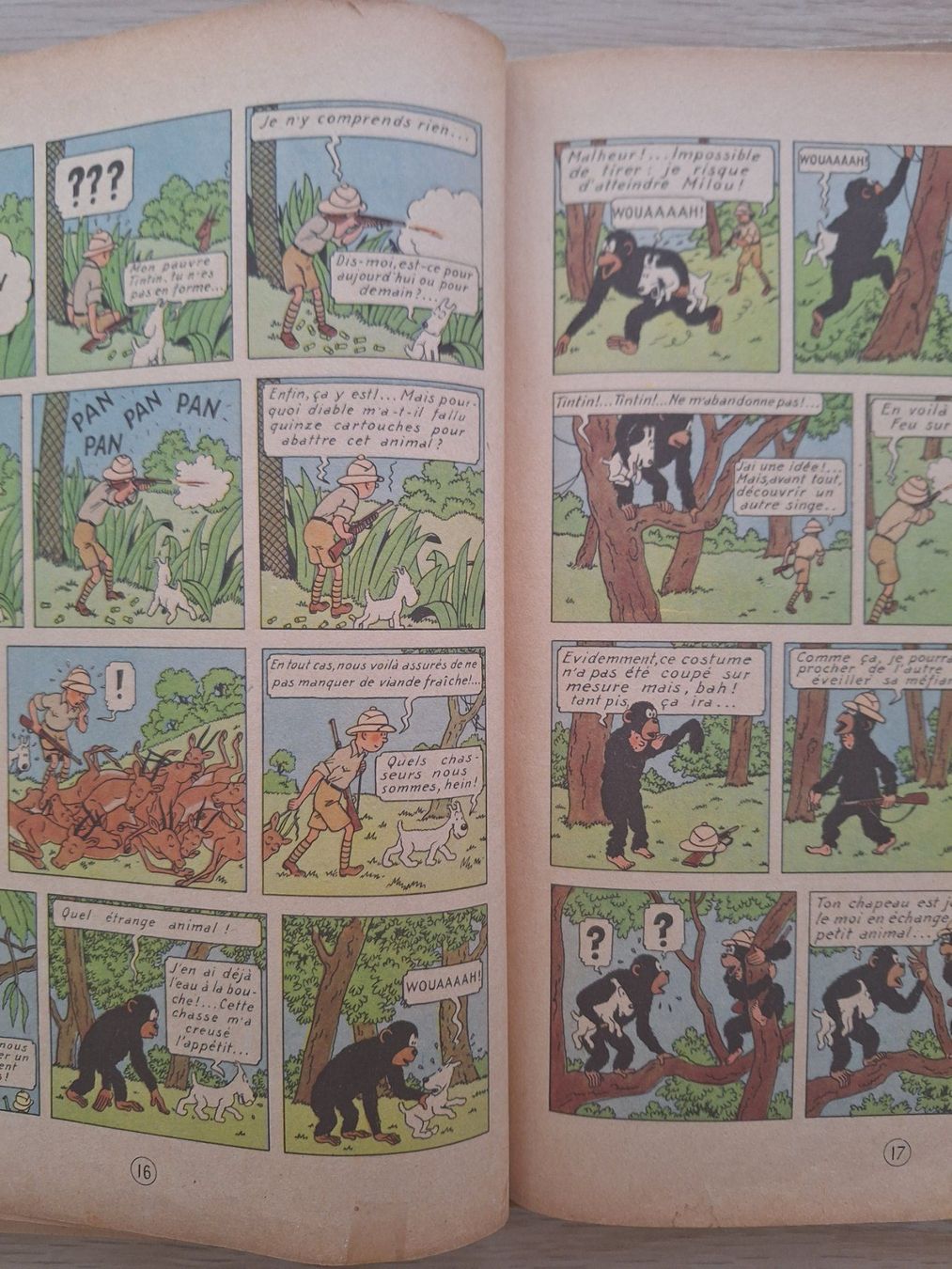 Fumetti: TINTIN au Congo / EO couleur 1946 / B1 – Usato da Nyon venduto da beny13 8