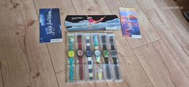 Serie Jahr 1990 SWATCH Uhren Sammlung mit Prospekten ab 1Fr.
