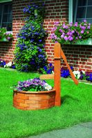 Brunnen Holztrog Holzbrunnen Gartenbrunnen mit Pumpe