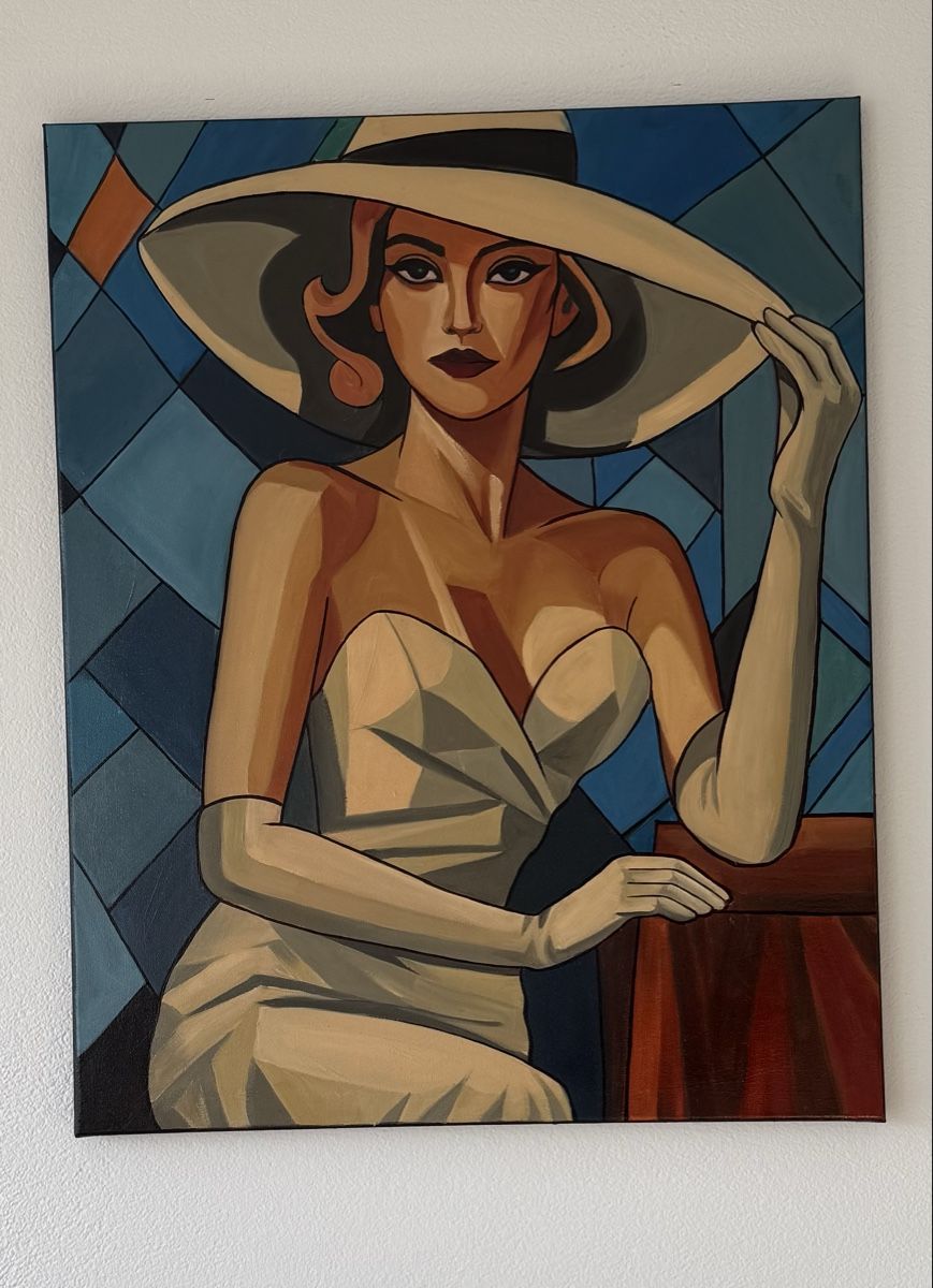 Dipinti: Madame Bleu – Original Ölgemälde – Nuovo (secondo la descrizione) da Buchs SG venduto da ViccaArt 2
