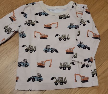 Bagger Shirt Grösse 74- Perfekt für kleine Baumeister