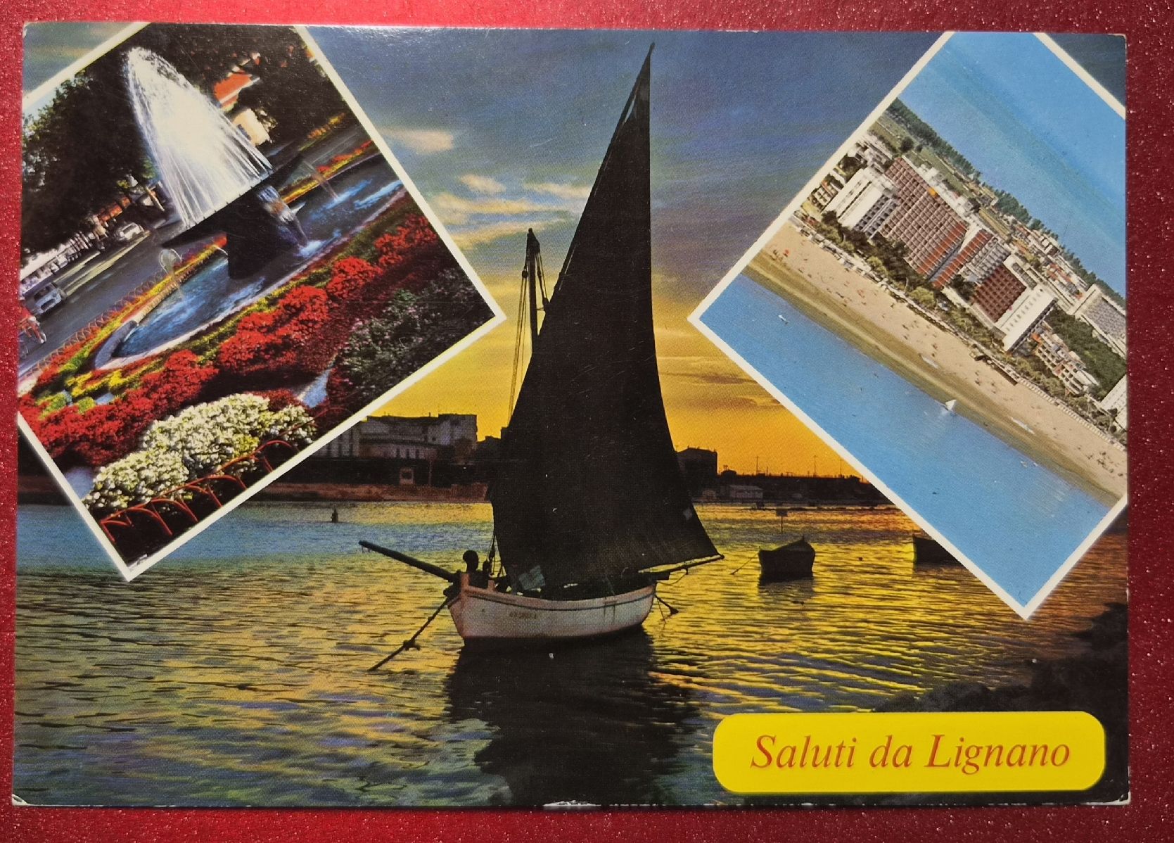 Cartoline postali: Lignano Sabbiadoro - Das Dock 1975 – Usato da Melchnau venduto da Arthurius