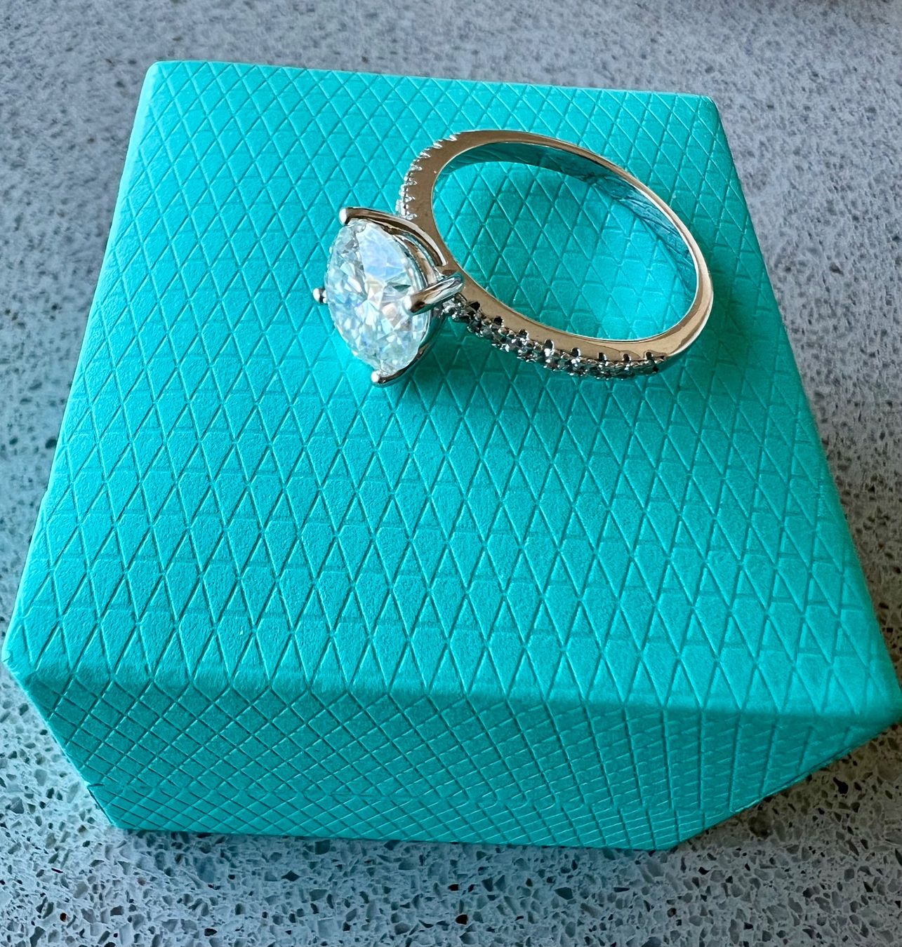 Bagues: NEU: 3 Karat Moissanit Ring 57 mm – Neuf avec emballage d'origine à Lachen par Reeci 2