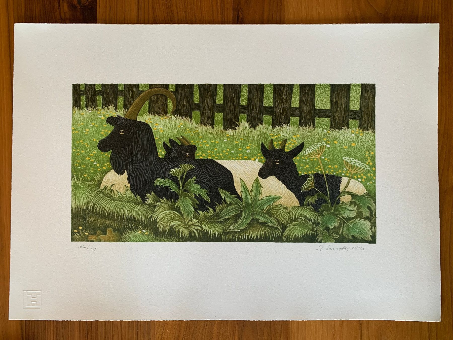Grafica & Litografie: Lithographie Anton Mutter, Mittagsruhe – Nuovo (secondo la descrizione) da Sargans venduto da aebi081