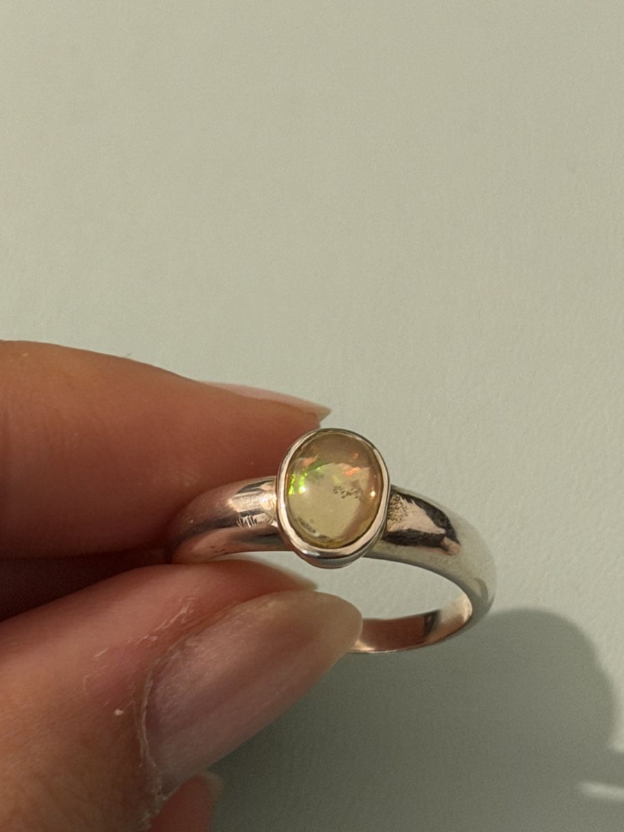 Ringe: Silberring mit Opalstein – Gebraucht aus Figino von 1024sells 1