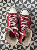 Red Converse All Star High-Tops, Size 3 1/2 (36)