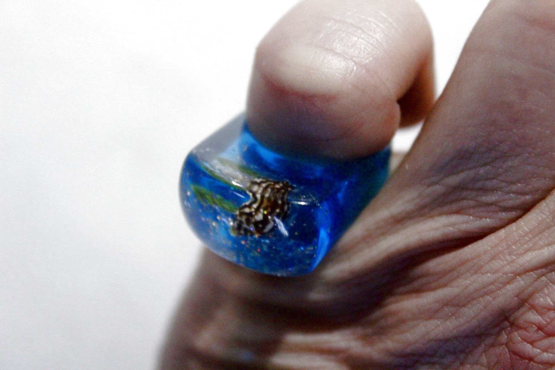 Anelli: Vintage Space-Age - Ring mit Muschel, Seestern, Seeigel, usw – Nuovo (secondo la descrizione) da Bern venduto da Vitaneuf 2